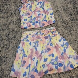 Yogalicious Kids Colorful Tie-Dye Skirt Set